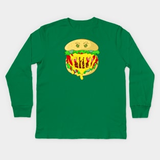 Monster Burger Kids Long Sleeve T-Shirt